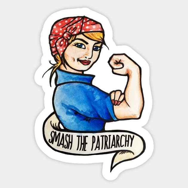 Smash the Patriarchy Sticker by bubbsnugg